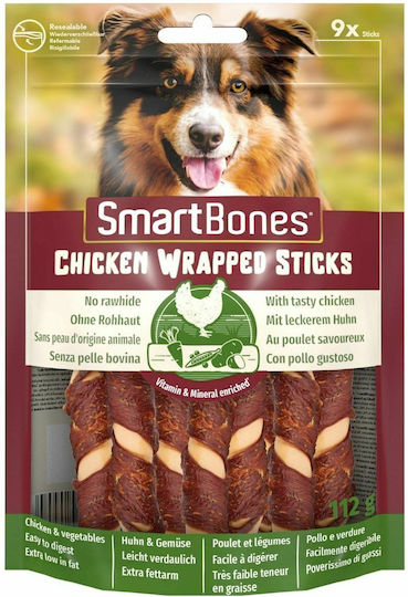 8in1 Smartbones Wrapped Sticks Hund mit Huhn 9Stück