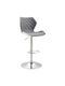 Stool Bar Bar 90 with Back & Adjustable Height Grey