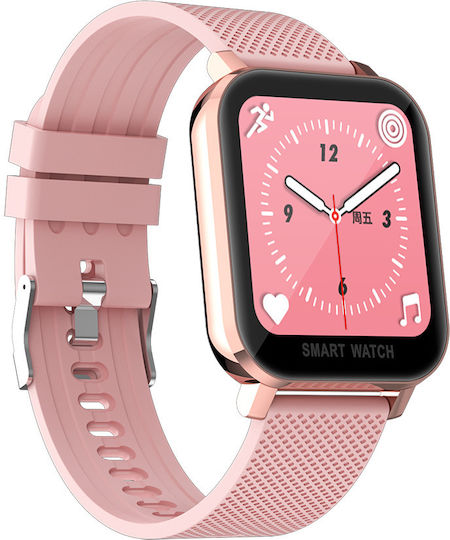 DAS.4 SL44 36mm Smartwatch με Παλμογράφο (Ροζ Χρυσό)
