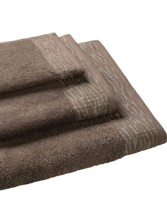 Madi Hand Towel Stream STREAM BROWN-30x50 30x50cm. Brown Weight 500gr/m²