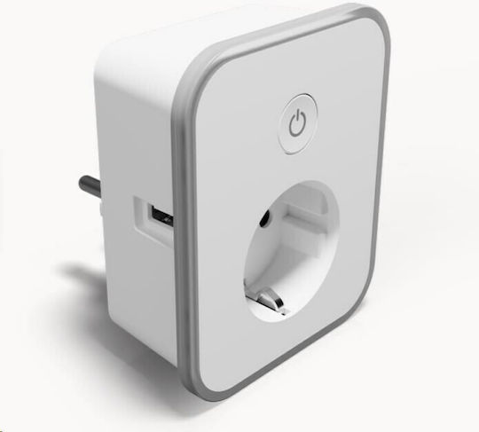 Tesla Smart Μονόπριζο με 2 USB-A και Διακόπτη
