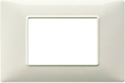 Vimar Plana Switch Frame Horizontal Installation in White Color 14653.06