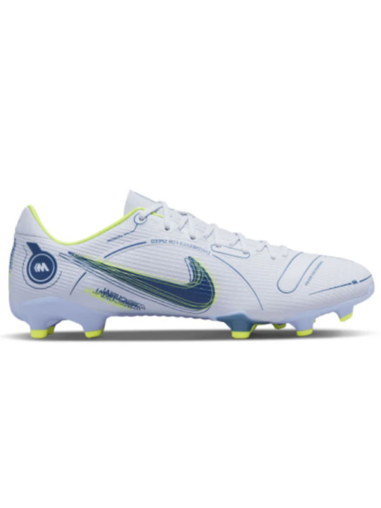 Nike Mercurial Vapor 14 Academy FG/MG Χαμηλά Ποδοσφαιρικά Παπούτσια με Τάπες Λευκά