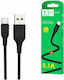 Denmen Denmen D23T USB 2.0 Kabel USB-C männlich - USB-A Schwarz 2m