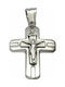 Mertzios.gr White Gold Cross 14K with the Crucified