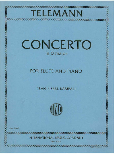 International Music Company Telemann - Concerto In D Major Παρτιτούρα για Πιάνο / Πνευστά