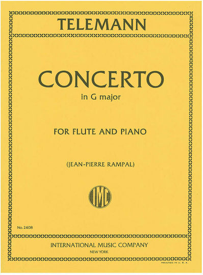 International Music Company Telemann - Concerto In G Major Παρτιτούρα για Πιάνο / Πνευστά
