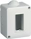 Vimar Plana Surface Mounted Electrical Box IP40 in Gray Color