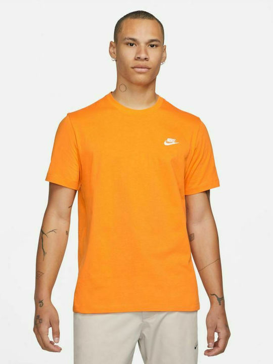 Nike Sportswear Club Ανδρικό T-shirt Kumquat Μο...