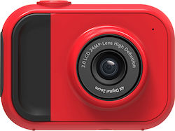 Lamtech LAM111993 Action Camera Full HD (1080p) Υποβρύχια (με Θήκη) Κόκκινη με Οθόνη 2"