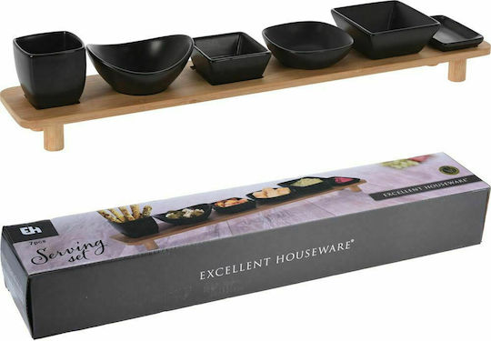 JK Home Decoration Κεραμική Ορντεβιέρα 6 Θέσεων με Βάση Μαύρη JK Home Decoration Κεραμική Ορντεβιέρα 6 Θέσεων με Βάση Μαύρη