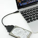 57933 USB to SATA Μαύρο