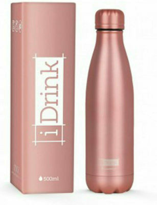 I-Total I Drink Μπουκάλι Θερμός Mat Rose 500ml