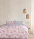 Kocoon Flor Coverlet Queen Size Cotton Pink 220x245cm