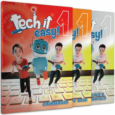 Tech It Easy 1 - Πακέτο (Coursebook, Activity Book, Writer's Portofolio, I-book, Cd)