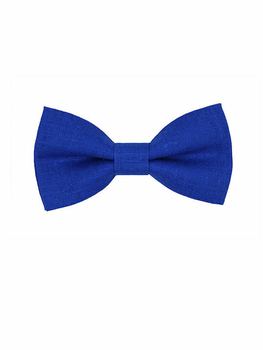 Kids Fabric Bow Tie Blue
