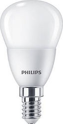 Philips Λάμπα LED για Ντουί E14 και Σχήμα P45 Θερμό Λευκό 470lm