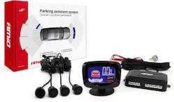 AMiO Car Parking System with Screen and 4 Sensors 18mm in Gold Colour 01578