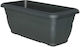 Viomes Planter Box Plastic Charcoal 80x38x31cm.