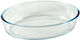 Chios Hellas Oval Feuerfestes Geschirr Glas 1600ml 1Stück