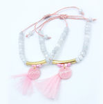 Kymi Christening Charm Bracelet Pink (Various Designs) 1pc