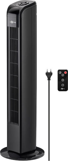 Goobay Вентилатор Тип Кула 50W с Дистанционно Черен