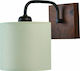 ArkoLight Vintage Leuchte Wand mit Fassung E27 Beige 15cm