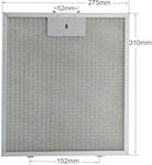 87655043 Replacement Metal Filter Vent Hood Compatible with Siemens / Pitsos / Bosch 27.5x31cm