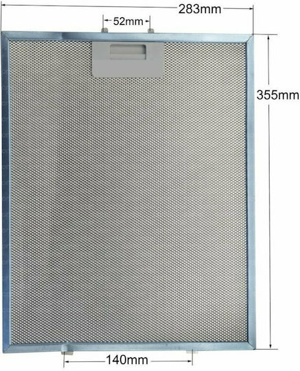 87655049 General Use Replacement Metal Filter Vent Hood 28.3x35.5cm