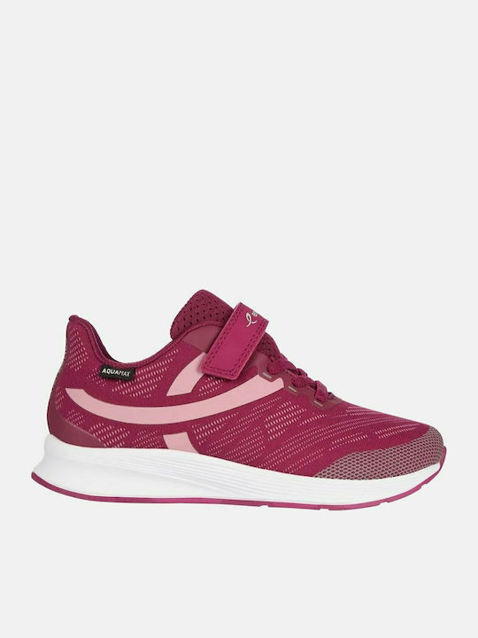 Oz 2.3 Kinder Sportschuhe Laufen mit Bügel- und Schleifenverschluss Burgundisch