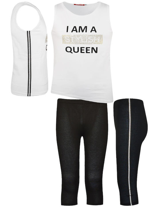 Комплект Лято 2бр Бял I Am A Queen