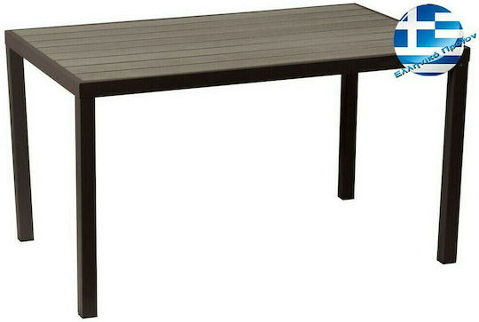 Tisch Stabil Brown 134x74x72cm