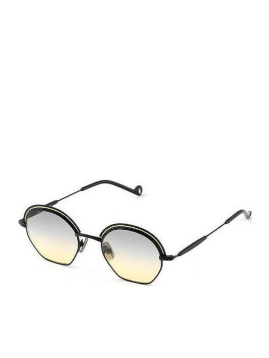 Eyepetizer Lumiere Sunglasses Μαύρα with Metal Frame & Yellow Lens