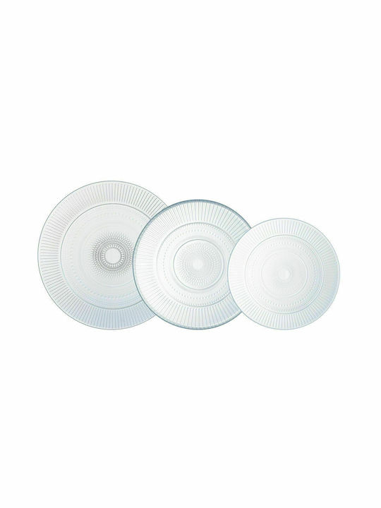 Luminarc Louison Set de Farfurii de Sticlă Alb 18buc