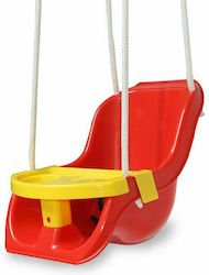 Jamara Plastic with Protector and Seatbelt Swing for 1+ years Red