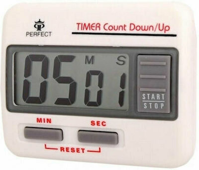 Digital Kitchen Timer Λευκό