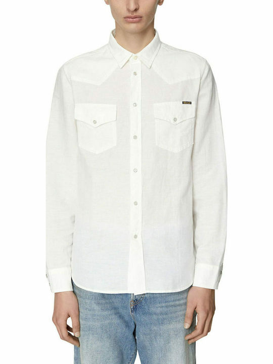 S-east Long-sleeved Cotton Shirt White