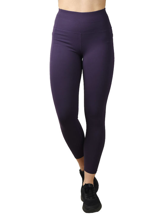 Skechers Go Walk 7/8 Women's Cropped Training Legging High Waisted Purple