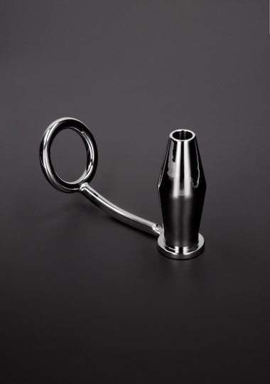 Shots Steel Metal Ring With Tunnel Butt Plug 45mm