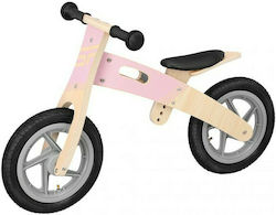 Spokey Kids Wooden Balance Bike Woo Ride Pink