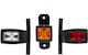 Truck Volume Lights 2pcs Set of LED Triple Volume Lights 12 / 24V - Multicolour 2XMAR905