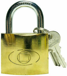 Steel Padlock Brass with Key 63mm 1pcs