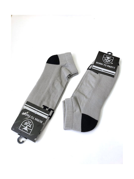 TOF Paris - Low Cut Socks - Short Men's Socks Grey (1 pair)