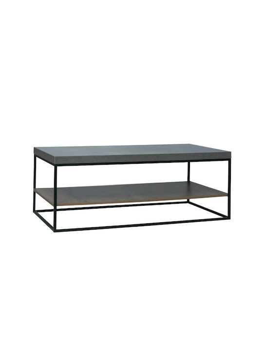 Rectangular Coffee Table Delta Black L59xW119xH119cm