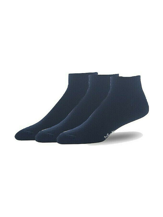 Xcode Damen Einfarbige Socken Blau 3Pack