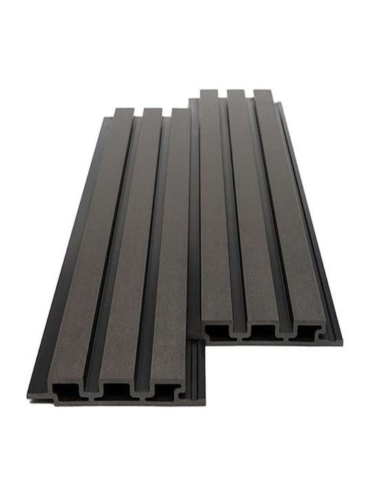 3D Wall Panel from Plastic Screw-on Dark Gray w...