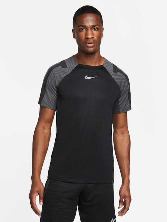 Nike Strike Bărbați T-shirt Sportiv cu Mânecă Scurtă Dri-Fit Negru