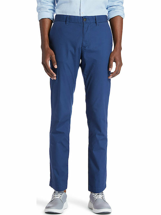 Παντελόνι Chino Ελαστικό σε Slim Εφαρμογή Μπλε