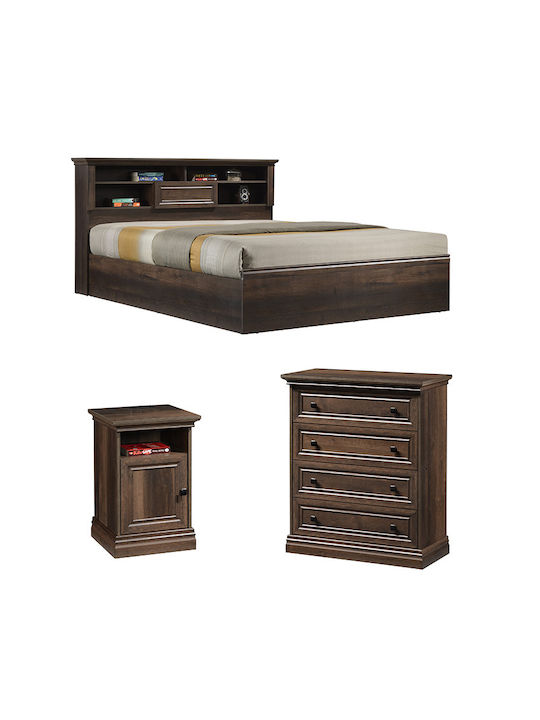 Bedroom Furniture Set Mozart with Mattress 160x200cm 3pcs
