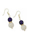 Kostibas Fashion Earrings Gold Plated with Stones